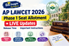 AP LAWCET 2026 Phase 1 Seat Allotment LIVE Updates: Release Time; Important Instructions