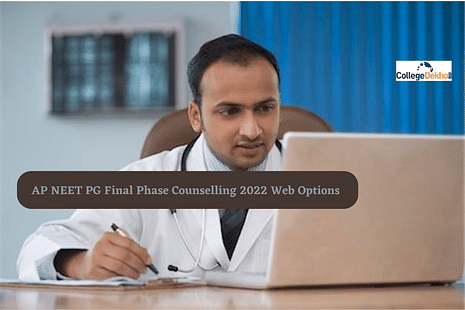 AP NEET PG Final Phase Counselling 2022 Web Options