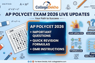 AP POLYCET Exam 2026 Tomorrow LIVE: Important Questions & Formulas; OMR Sheet Instructions