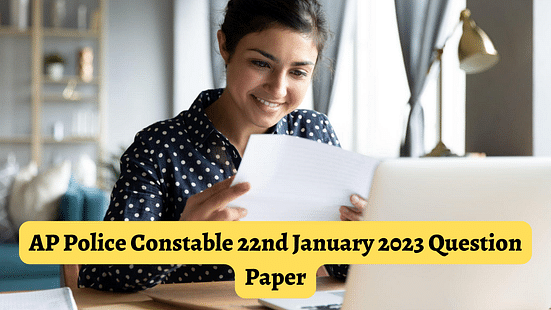 AP Police Constable 22nd January 2023 Question Paper