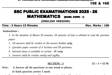 AP SSC Maths Answer Key 2026 Live Updates: Bit Paper Solutions by Subject Expert; Difficulty level Analysis