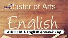 AUCET 2020 English Answer Key, Question Paper, Analysis