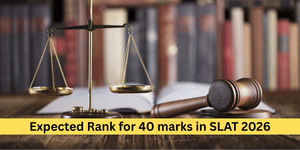 Expected rank for 40 marks in SLAT 2026