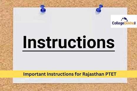 Important Instructions for Rajasthan PTET 2023