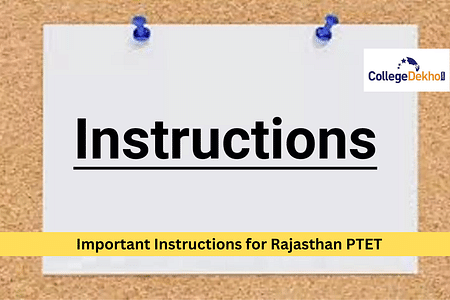 राजस्थान पीटीईटी के लिए महत्वपूर्ण निर्देश 2025 (Important Instructions for Rajasthan PTET 2025 in Hindi)