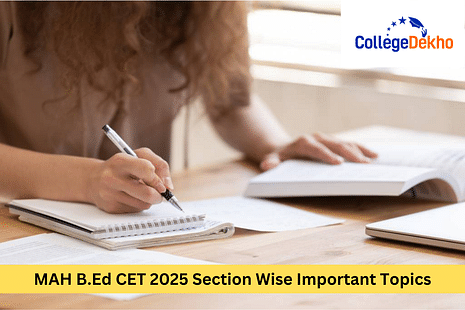 MAH B.Ed CET 2025 Section Wise Important Topics