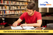 Can Science & Arts stream students apply for BBA?
