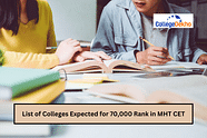 List of Colleges Expected for 70,000 Rank in MHT CET 2025