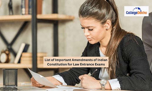 List of Important Amendments of Indian Constitution for Law Entrance Exams