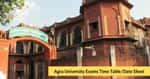 Agra University Exams Date Sheet