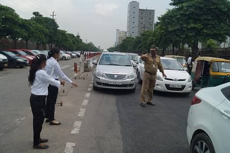 Students Take Initiative on Traffic Management