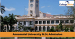 Annamalai University M.Sc Admission 2021
