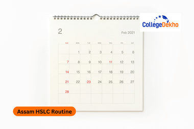 Assam HSLC Routine 2026