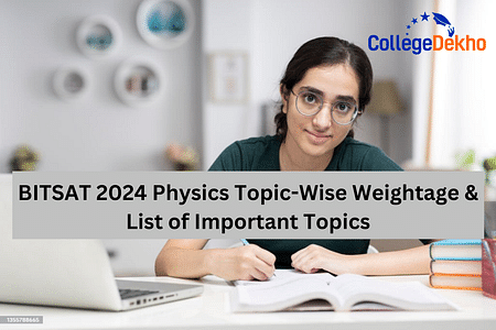 BITSAT 2025 Physics Topic-Wise Weightage & List of Important Topics