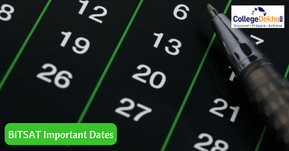 BITSAT Important Dates