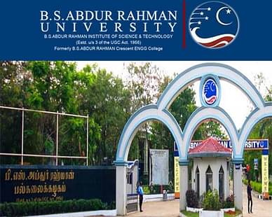 Admission Notice- B.S. Abdur Rahman University Announces Admission to B.Tech 2016
