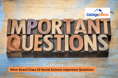 Bihar Board Class 10 Social Science Important Questions 2026