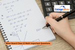 Bihar Board Class 12 Math Important Questions