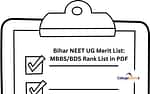 Bihar NEET Merit List 2023: MBBS/BDS Rank List in PDF