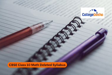 CBSE Class 10 Math Deleted Syllabus 2025-26