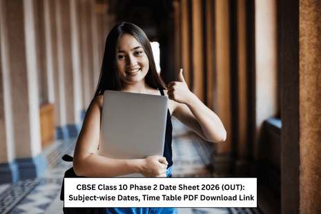 CBSE Class 10 Phase 2 Date Sheet 2026