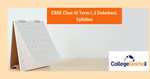 CBSE Class 10 Date Sheet 2022