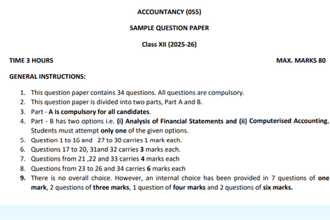 CBSE Class 12 Accountancy Answer Key 2026 (OUT) LIVE Updates: Student ...