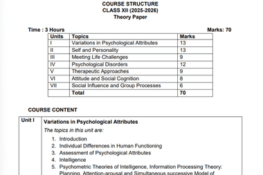 CBSE Class 12 Psychology Answer Key 2026 (OUT) Live Updates: Solved Question Paper; Detailed Expert Analysis