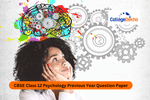 CBSE Class 12 Previous Year Question Paper for Psychology