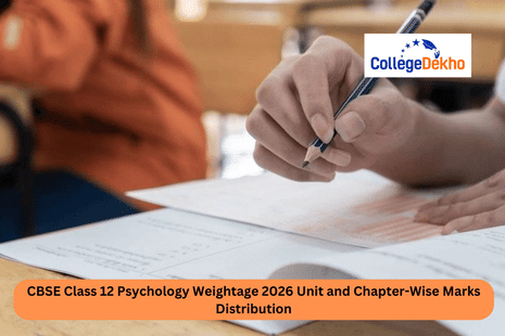 CBSE Class 12 Psychology Weightage 2026 Unit and Chapter-Wise Marks Distribution