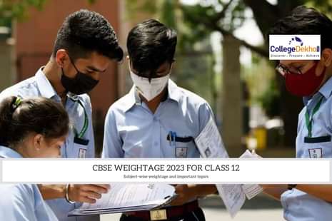 CBSE Weightage 2023 for Class 12