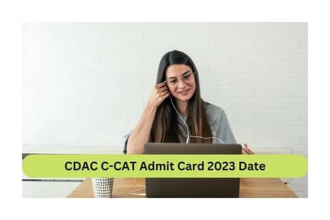 CDAC C-CAT Admit Card 2023 Date