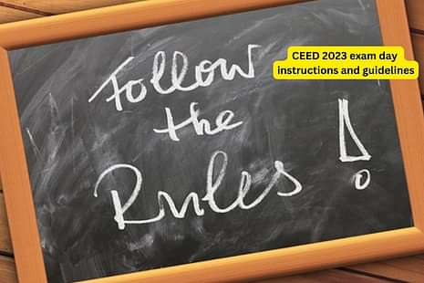 CEED 2023 exam day instructions and guidelines