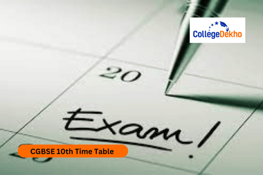 CGBSE 10th Time Table 2026