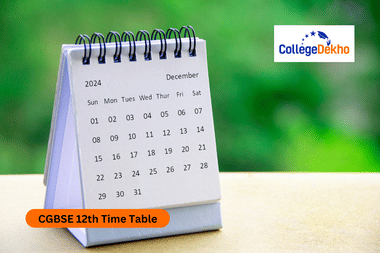 CGBSE 12th Time Table 2026