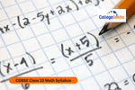 CGBSE Class 10 Math Syllabus 2024-25