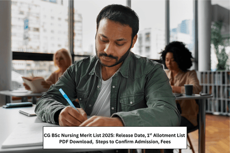 CG BSc Nursing Merit List 2025
