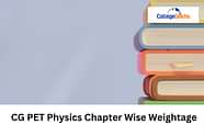 CG PET 2025 Physics Chapter Wise Weightage