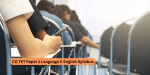 CG TET Paper 1 Language II English Syllabus 2026