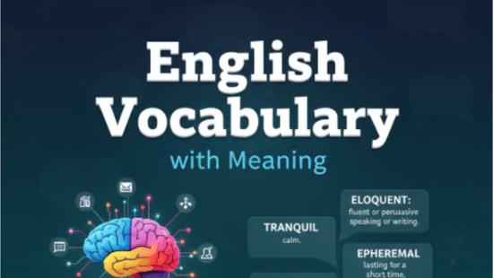 CLAT 2026 Important English Vocabulary with Meaning for Last Minute Preparation