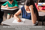 CMAT Quantitative Techniques & Data Interpretation Practice Questions 2024