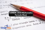 COMEDK 2025 Mathematics Formula Sheet