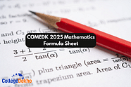 COMEDK 2025 Mathematics Formula Sheet