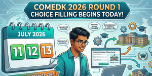 COMEDK 2026 Round 1 Choice Filling Begins: Last Date; Important Instructions to Fill Choices
