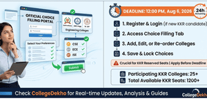 COMEDK KKR 2026 Round 2 Choice Filling Begins Today: Last Date; Important Instructions to Fill Choices