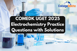 COMEDK UGET 2025 Electrochemistry Practice Questions with Solutions