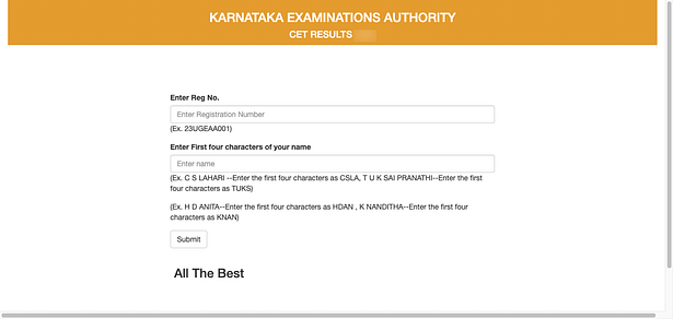 KCET Result 2024