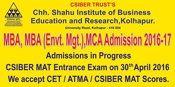 Admission Notice - MBA & MCA courses at CSIBER