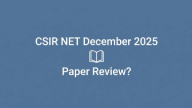 CSIR NET December 2025 Paper Review (Available) LIVE