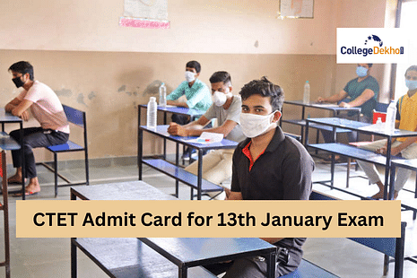 CTET Admit card for 13 January 2023